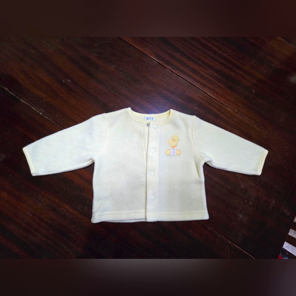 Yellow Baby Cardigan- Child Of Mine- Yellow Ducky.